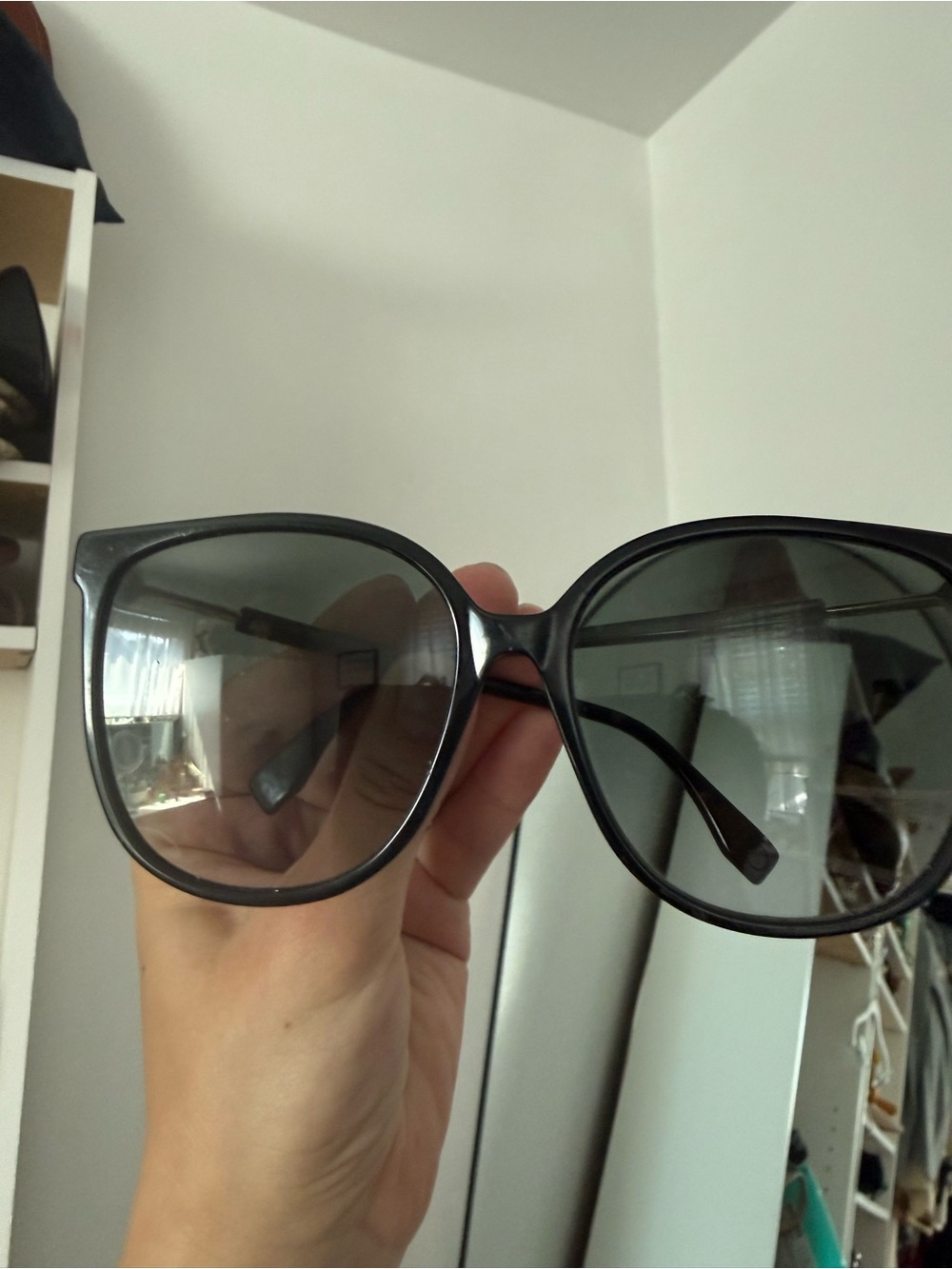 Fendi Black Cat-Eye Sunglasses for Women